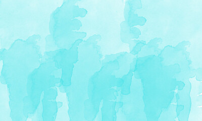 Light blue watercolor wash creates a refreshing and soothing abstract backdrop, showing translucent effects