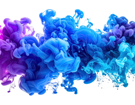 Abstract art showcases vibrant, swirling colors of smoke against a black background