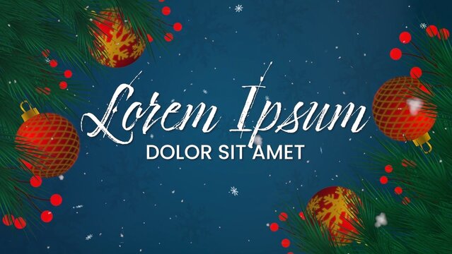 Holiday Festive Glitter Twinkling Star Title