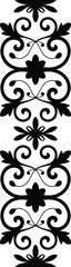Ornate decorative flourish element with intricate swirls and floral accents