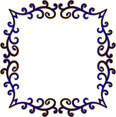 Elegant Curved Floral Frame