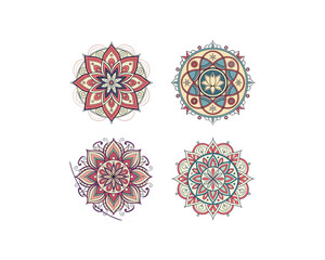 Mini mandala set vector , icon and 
Mini Mandala Set as a Visual Catalog of Styles free SVG download