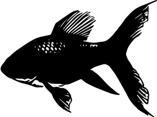 silhouette of a fish