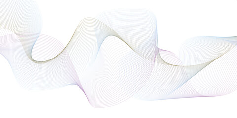 Abstract modern colorful wavy line business banner background 
