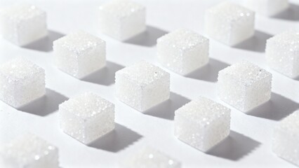 Sugar crystals texture pure white color. Perfect for bakery packaging and recipe blog designs