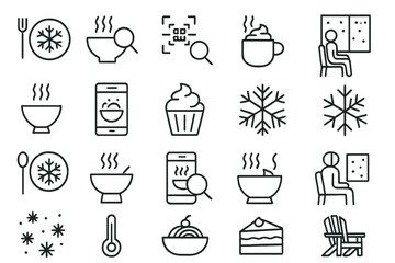 Warm drinks and cozy meals bringing comfort during winter season indoors