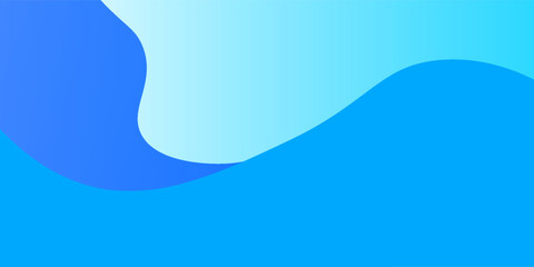 Blue wave, water wave, lines, blue sky background. Vector texture design poster banner abstract blue wallpaper background.