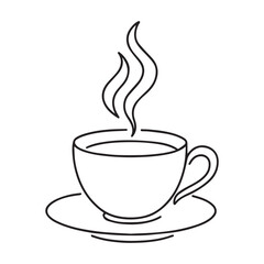 cup of coffee with steam