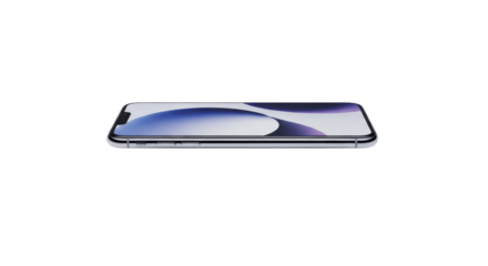 Modern Blue Gradient Smartphone with Curved Edge Display - Sleek Premium Mobile Device Perfect for Communication, Photography, and Digital Lifestyle with Contemporary Design and Advanced Screen Techno