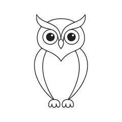 owl on a white background