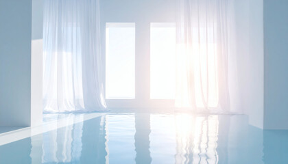 海を望む透明感のある白い空間｜Minimal White Space with Ocean View