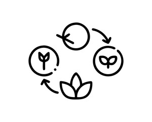 sustainable agriculture line icon set vector Outline free SVG download