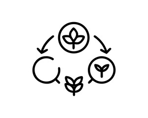 sustainable agriculture line icon set vector Outline free SVG download