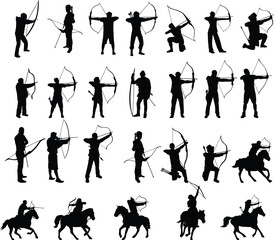 vector silhouettes of people