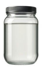 High-capacity, shatterproof glass container with screw-on lid for soup stock storage.