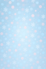 abstract blue  background with snowflakes backdrop vertical