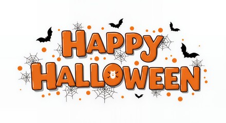 Happy Halloween text	
