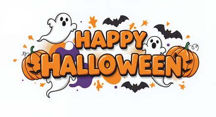 happy halloween text