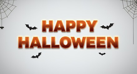 Happy Halloween text	
