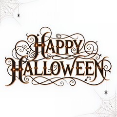 Happy Halloween text	
