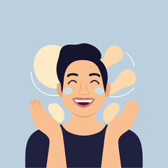 Minimal flat vector pack for World Psoriasis Day showing skincare, healing energy, social support, awareness calendar & smiling patients for health use