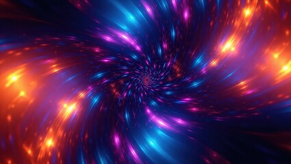 Fototapeta premium Abstract digital art of vibrant colors and dynamic energy.