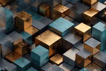 abstract background made of cubes