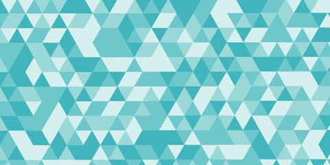 Obraz premium Abstract geometric multicolor background seamless mosaic and low polygon triangle texture wallpaper. Triangle Vector Abstract Geometric Technology seamless pattern. Geometric Retro tiles design. 