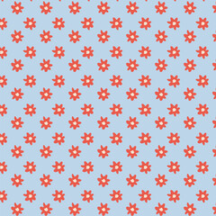 Abstract Geometric Floral Seamless Pattern. Modern Minimal Design for Fabric, Wallpaper & Digital 