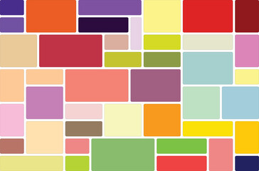 Digital Treemap Layout Background with Diverse Color Blocks