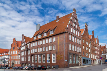 Fototapeta premium Street in Lubeck, Germany