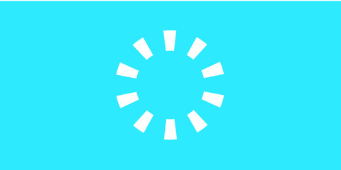 Blue vector snowflake icon for winter design on a blue circle background, a symbol of cold weather and the Christmas holiday