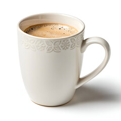 A classic porcelain kettle beautifully adorned with delicate floral patterns, showcasing timeless elegance.