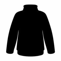 Black sweater with a turtle neck collar suitable for cold weather