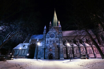 The cathedral Nidarosdomen in Trondheim