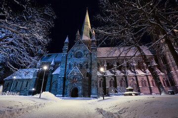 The cathedral Nidarosdomen in Trondheim