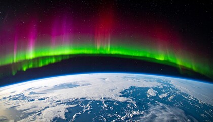 Stunning Aurora Borealis Display Above Earth's Atmosphere, Seen from Space