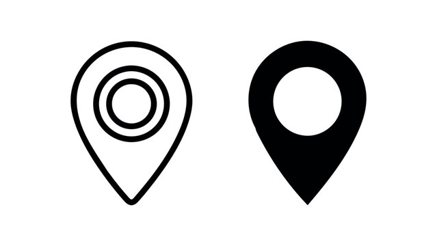 Location Pin Map Marker Icon Set pointer