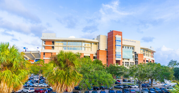 Ben Hill Griffin Stadium is home to the University of Florida football team in Gainesville, FL