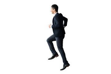 スーツ姿の男性ビジネスマン（全身・背景透過PNG）