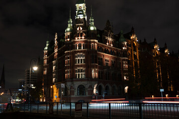 Obraz premium A Building in the famous Speicherstadt