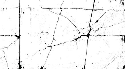 Cracks texture overlay. Vector background. 
