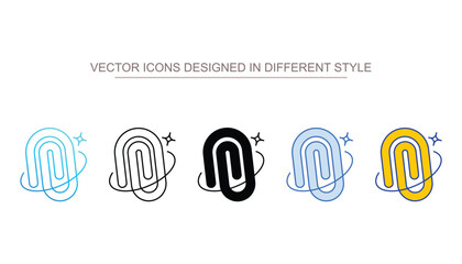 Clip icon design with white background stock illustration