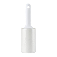 White lint roller for cleaning clothes and fabric