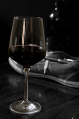 glass of red wine