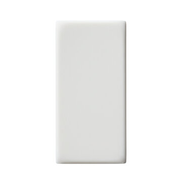 White rectangular eraser for school and office use