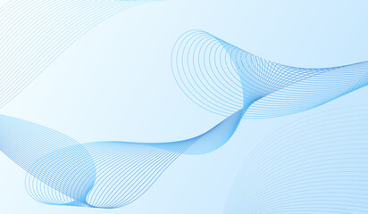 Fototapeta premium Abstract background with blue lines in the composition. 