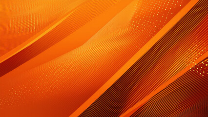 Fototapeta premium Vibrant Abstract Orange Background with Dynamic Lines
