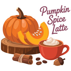 Pumpkin spice latte complete set