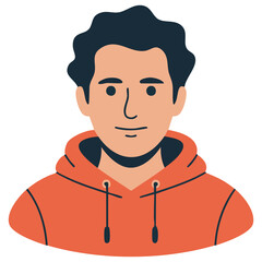 Faceless male avatar representation isolated vector illustration on white background